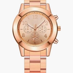 Rose Gold Women's Fashion Chronograph Watch